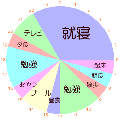 24時間 円グラフ メーカーの使い方 1日のスケジュールを円グラフにしたい ワーカホリックダイアリー