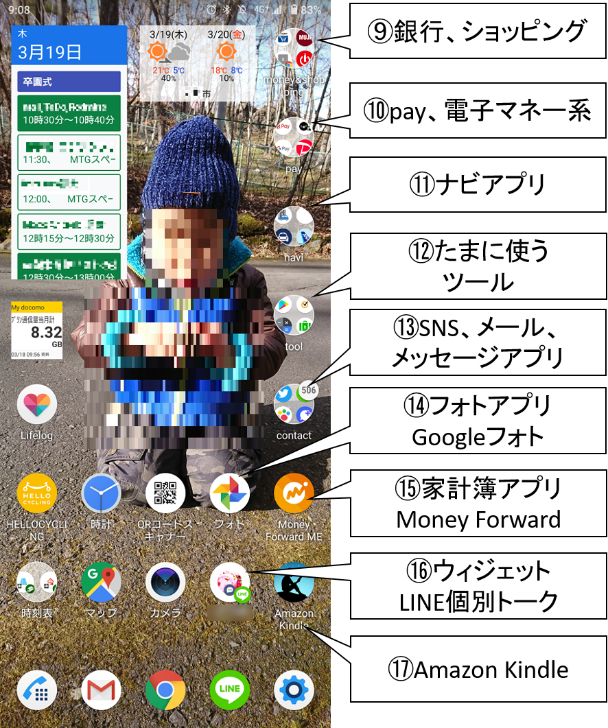 Androidのホーム画面 晒し 前編 私のカスタマイズ例の紹介 ワーカホリックダイアリー