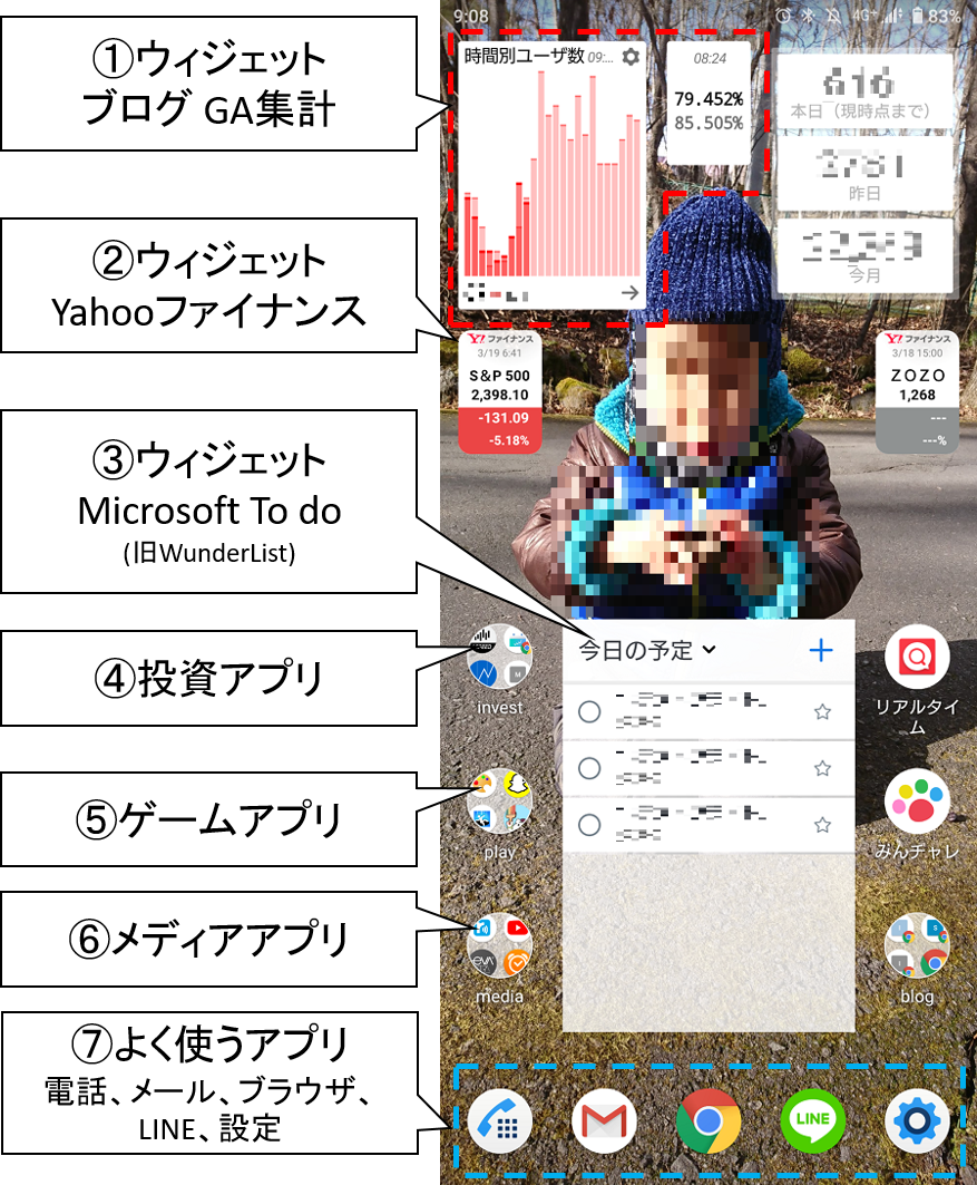 スマホのホーム画面を使いやすくカスタマイズする方法 後編 Android ホーム画面晒し ワーカホリックダイアリー